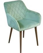 Кресло-стул  ADELLE орех/зеленый